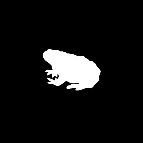 CHSLO Autoaufkleber 14,4 cm * 10,2 cm coole Amphibien Kröte Bullfrog Schatten Nifty Vinyl Aufkleber Schönes Auto Aufkleber Schwarz/Silber von CHSLO