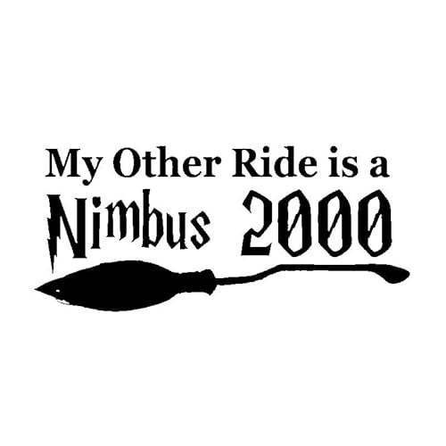CHSLO Autoaufkleber 15,7 cm * 7 cm Lustig Meine andere Fahrt ist ein Nimbus 2000 Vinyl Auto Aufkleber Schwarz Silber Aufkleber CHSLO Autoaufkleber 15,7 cm * 7 cm Lustig Meine andere Fahrt ist ein Nimbus 2000 Vinyl Auto Aufkleber Schwarz Silber Aufkleber von CHSLO