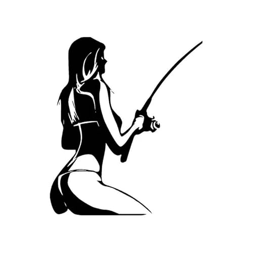 CHSLO Autoaufkleber 15 cm * 17,6 cm HOT BABE FISHING Persönlichkeit Vinyl Hochwertige Dekor Aufkleber Auto Aufkleber Schwarz Silber CHSLO Autoaufkleber 15 cm * 17,6 cm HOT BABE FISHING Persönlichkeit Vinyl Hochwertige Dekor Aufkleber Auto Aufkleber Schwarz Silber von CHSLO