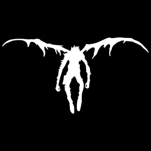 CHSLO Autoaufkleber 16,8 cm * 8,8 cm Death Note Ryuk Mode Vinyl Auto Aufkleber Auto-Styling Schwarz/Silber von CHSLO