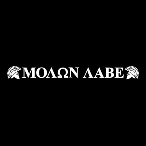 CHSLO Autoaufkleber 18,8 cm * 1,9 cm molon labe Aufkleber Vinyl Auto Aufkleber Krieger Sparta Schwarz/Silber CHSLO Autoaufkleber 18,8 cm * 1,9 cm molon labe Aufkleber Vinyl Auto Aufkleber Krieger Sparta Schwarz/Silber von CHSLO