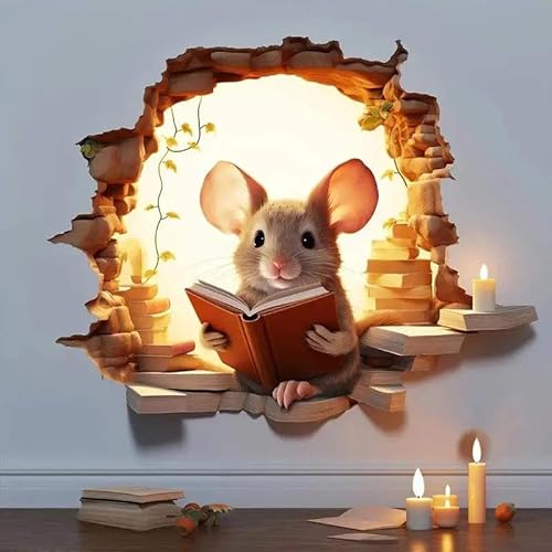 CHSLO Autoaufkleber Niedliche Maus Wandaufkleber Wohnzimmer Wandrand Home Decoration Wandbild Für Kinder Schlafzimmer Tapete Abnehmbare Lustige Ratten Aufkleber CHSLO Autoaufkleber Niedliche Maus Wandaufkleber Wohnzimmer Wandrand Home Decoration Wandbild Für Kinder Schlafzimmer Tapete Abnehmbare Lustige Ratten Aufkleber von CHSLO