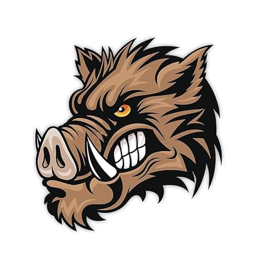 CHSLO Breite 17 cm Aufkleber Wildschwein Auto Aufkleber Wasserdichte Auto Dekore auf Stoßstange Heckscheibe Motorrad Laptop Helm von CHSLO