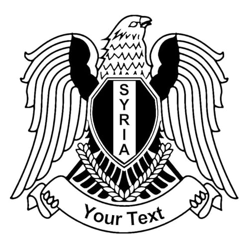 CHSLO Cutom Made Vinyl Aufkleber Wappen von Syrien Aufkleber Wasserdichtes Zubehör auf Stoßstange Heckscheibe Kein Hintergrund CHSLO Cutom Made Vinyl Aufkleber Wappen von Syrien Aufkleber Wasserdichtes Zubehör auf Stoßstange Heckscheibe Kein Hintergrund von CHSLO
