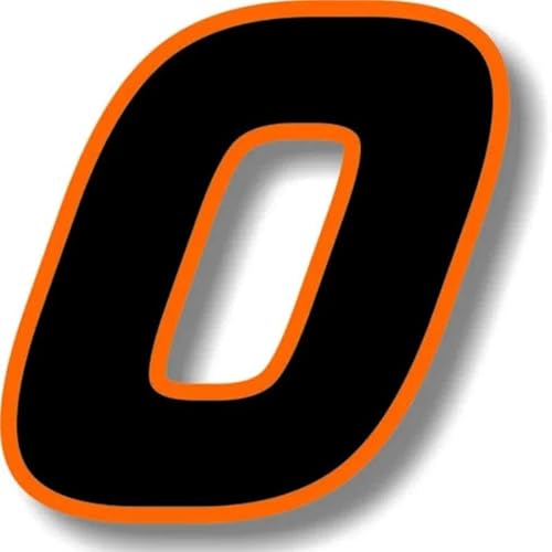 CHSLO Für Auto Rennnummer Quadrat Schriftart Schwarz mit Orange Rand Aufkleber PVC Wasserdicht Selbstklebende Autos Aufkleber CHSLO Für Auto Rennnummer Quadrat Schriftart Schwarz mit Orange Rand Aufkleber PVC Wasserdicht Selbstklebende Autos Aufkleber von CHSLO