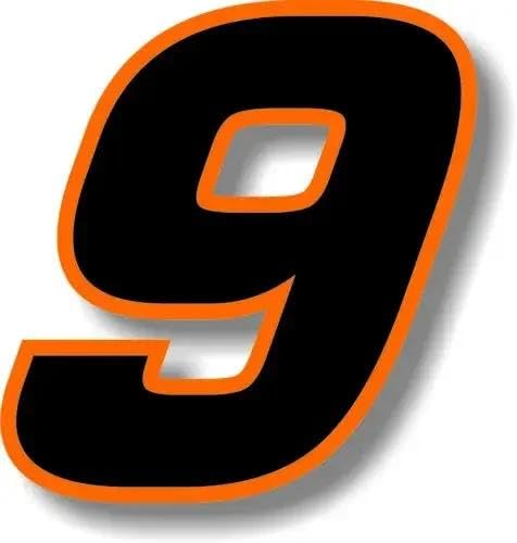 CHSLO Für Auto Rennnummer Quadrat Schriftart Schwarz mit Orange Rand Aufkleber PVC Wasserdicht Selbstklebende Autos Aufkleber CHSLO Für Auto Rennnummer Quadrat Schriftart Schwarz mit Orange Rand Aufkleber PVC Wasserdicht Selbstklebende Autos Aufkleber von CHSLO