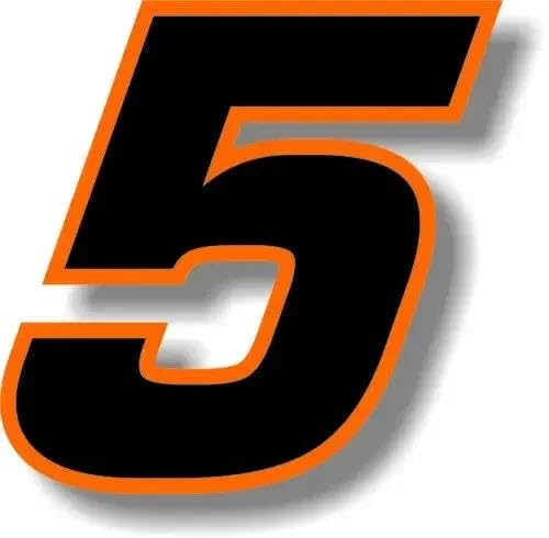 CHSLO Für Auto Rennnummer Quadrat Schriftart Schwarz mit Orange Rand Aufkleber PVC Wasserdicht Selbstklebende Autos Aufkleber CHSLO Für Auto Rennnummer Quadrat Schriftart Schwarz mit Orange Rand Aufkleber PVC Wasserdicht Selbstklebende Autos Aufkleber von CHSLO