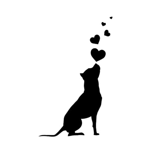 CHSLO Hund Herzen Haustier American Staffordshire Terrier Auto Aufkleber Automobile Außenzubehör Vinyl Aufkleber CHSLO Hund Herzen Haustier American Staffordshire Terrier Auto Aufkleber Automobile Außenzubehör Vinyl Aufkleber von CHSLO
