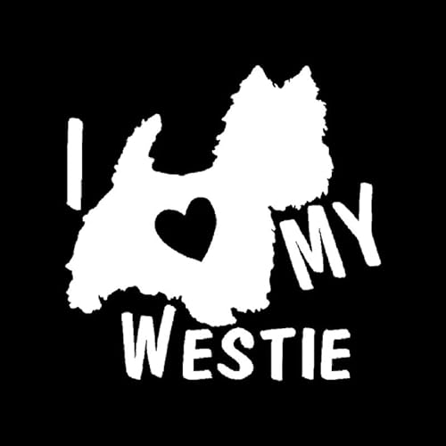 CHSLO ICH LIEBE MEINEN WESTIE Terrier Hunde Auto Aufkleber Automobile Außenzubehör Vinyl Aufkleber CHSLO ICH LIEBE MEINEN WESTIE Terrier Hunde Auto Aufkleber Automobile Außenzubehör Vinyl Aufkleber von CHSLO