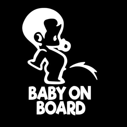 CHSLO Lustige Karikatur Baby an Bord Beliebte Auto Aufkleber PVC Neues Design Mode Cool Stil Wasserdicht Auto Zubehör Aufkleber Dekor von CHSLO