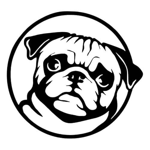 CHSLO Mops lustige Auto Aufkleber Vinyl Aufkleber Auto Auto Aufkleber für Auto Stoßstange Fenster Auto Dekorationen CHSLO Mops lustige Auto Aufkleber Vinyl Aufkleber Auto Auto Aufkleber für Auto Stoßstange Fenster Auto Dekorationen von CHSLO