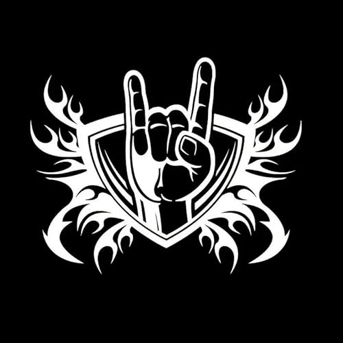 CHSLO Rock Schild Feuer Symbolik Musik Hand Geste Vinyl DECAL Auto Aufkleber CHSLO Rock Schild Feuer Symbolik Musik Hand Geste Vinyl DECAL Auto Aufkleber von CHSLO