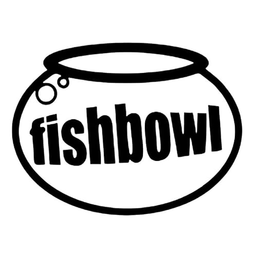 CHSLO Verschiedene Größen/Farben Auto Aufkleber Vinyl Aufkleber Fishbowl Motorrad Dekoratives Zubehör Kreativer Laptop Helm von CHSLO