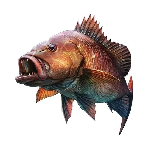 CHSLO Verschiedene Größen Aufkleber Großmund Barsch Fisch Wasserdichtes Auto Aufkleber auf Motorrad Laptop Dekorativ CHSLO Verschiedene Größen Aufkleber Großmund Barsch Fisch Wasserdichtes Auto Aufkleber auf Motorrad Laptop Dekorativ von CHSLO