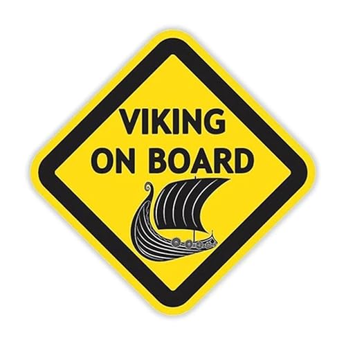 CHSLO Verschiedene Größen PVC Aufkleber VIKING ON BOARD Wasserdichter Auto Aufkleber auf Motorrad Laptop Dekoratives Motorrad von CHSLO
