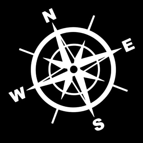 CHSLO Wind Rose lustige Auto Aufkleber Vinyl Aufkleber weiß/schwarz Auto Auto Aufkleber für Stoßstange Heckscheibe CHSLO Wind Rose lustige Auto Aufkleber Vinyl Aufkleber weiß/schwarz Auto Auto Aufkleber für Stoßstange Heckscheibe von CHSLO