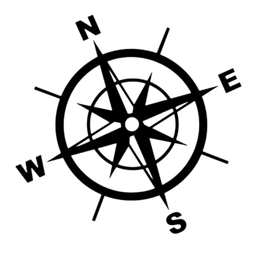 CHSLO Wind Rose lustige Auto Aufkleber Vinyl Aufkleber weiß/schwarz Auto Auto Aufkleber für Stoßstange Heckscheibe CHSLO Wind Rose lustige Auto Aufkleber Vinyl Aufkleber weiß/schwarz Auto Auto Aufkleber für Stoßstange Heckscheibe von CHSLO