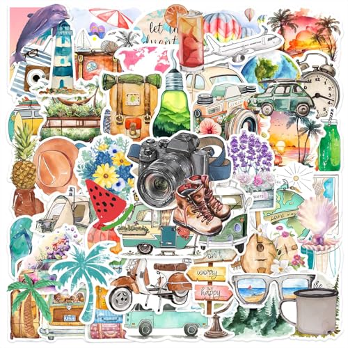 120 Aufkleber Im Sommerstil, Pflanzen- Und Blumenaufkleber, Retro-Reiseaufkleber, Wasserfeste Dekorative Aufkleber, Tagebuch-Graffiti-Aufkleber, Diy-Dekorative Aufkleber 120 Aufkleber Im Sommerstil, Pflanzen- Und Blumenaufkleber, Retro-Reiseaufkleber, Wasserfeste Dekorative Aufkleber, Tagebuch-Graffiti-Aufkleber, Diy-Dekorative Aufkleber von CHSZSH
