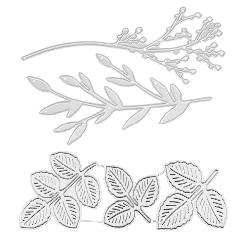 2 Stück Blatt-Stanzformen, Metall-Präge-Stanzformen, Diy-Dekorative Stanzschablonen, Metall-Prägeschablonen Für Diy-Sammelalbum, Fotoalbum, 3D-Dekoration 2 Stück Blatt-Stanzformen, Metall-Präge-Stanzformen, Diy-Dekorative Stanzschablonen, Metall-Prägeschablonen Für Diy-Sammelalbum, Fotoalbum, 3D-Dekoration von CHSZSH