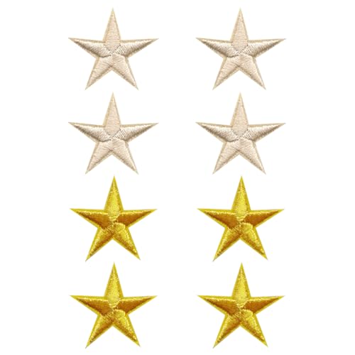8 Stück Fünfzackige Stern-Aufnäher, Stern-Stickerei-Aufnäher, Aufbügelflicken, Diy-Stern-Stoffflicken, Aufbügelapplikationen, Aufnäher-Stickstempel 8 Stück Fünfzackige Stern-Aufnäher, Stern-Stickerei-Aufnäher, Aufbügelflicken, Diy-Stern-Stoffflicken, Aufbügelapplikationen, Aufnäher-Stickstempel von CHSZSH