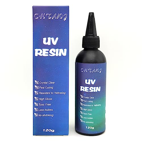 UV-Harz 120g kristallklar,UV-Härtung, DIY Kunst Anhänger, Ohrringe, Armbänder,epoxidharz zubehör,Halsketten, UV Kleber, uv harz für Schmuckherstellung UV-Harz 120g kristallklar,UV-Härtung, DIY Kunst Anhänger, Ohrringe, Armbänder,epoxidharz zubehör,Halsketten, UV Kleber, uv harz für Schmuckherstellung von CHTAWJ