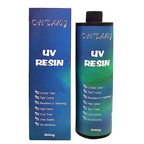 UV Harz 500g kristallklar,UV-Härtung, DIY Kunst Anhänger, Ohrringe, Halsketten, Armbänder,epoxidharz zubehör, UV Kleber, uv harz für Schmuckherstellung UV Harz 500g kristallklar,UV-Härtung, DIY Kunst Anhänger, Ohrringe, Halsketten, Armbänder,epoxidharz zubehör, UV Kleber, uv harz für Schmuckherstellung von CHTAWJ