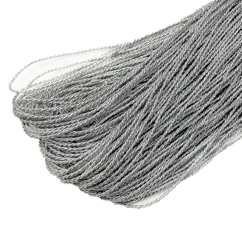 CHTME Gedrehte Kordelbesatzschnu Gold und Silber Schnur DIY 100 Yards 2mm zweilitziges Seil Bastelschnur für Geschenkverpackung Etikettendraht Weihnachts Dekoration Seidenbänder Kordel Schnur CHTME Gedrehte Kordelbesatzschnu Gold und Silber Schnur DIY 100 Yards 2mm zweilitziges Seil Bastelschnur für Geschenkverpackung Etikettendraht Weihnachts Dekoration Seidenbänder Kordel Schnur von CHTME