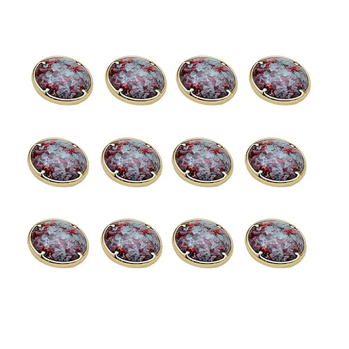 CHTME Knöpfe 12 Stück Harzknöpfe Knöpfe zum Annähen Knöpfe für Bekleidung Knöpfe zum Basteln Wäscheknöpfe Decorative Buttons Hemdknöpfe Ersatz Knöpfe Kinderknöpfe für DIY Basteln Nähen Deko von CHTME