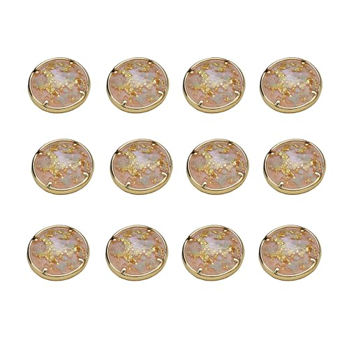 CHTME Knöpfe 12 Stück Harzknöpfe Knöpfe zum Annähen Knöpfe für Bekleidung Knöpfe zum Basteln Wäscheknöpfe Decorative Buttons Hemdknöpfe Ersatz Knöpfe Kinderknöpfe für DIY Basteln Nähen Deko von CHTME