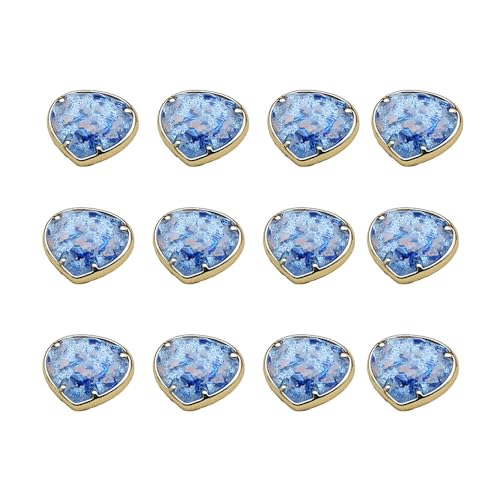 CHTME Knöpfe 12 Stück Harzknöpfe Knöpfe zum Annähen Knöpfe für Bekleidung Knöpfe zum Basteln Wäscheknöpfe Decorative Buttons Hemdknöpfe Ersatz Knöpfe Kinderknöpfe für DIY Basteln Nähen Deko von CHTME
