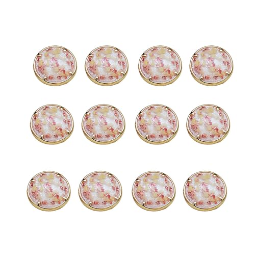 CHTME Knöpfe 12 Stück Harzknöpfe Knöpfe zum Annähen Knöpfe für Bekleidung Knöpfe zum Basteln Wäscheknöpfe Decorative Buttons Hemdknöpfe Ersatz Knöpfe Kinderknöpfe für DIY Basteln Nähen Deko von CHTME