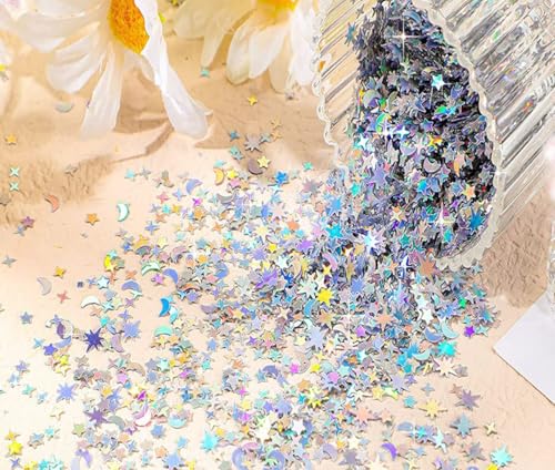 CHTME Konfetti Tischdeko Geburtstag Glitzer Konfetti 30G Sterne Konfetti Pailletten Metallic Konfetti Glitzerfolie Konfetti Sterne für Hochzeit Feste Party Geschenk Deko Handwerk DIY Fensterdeko CHTME Konfetti Tischdeko Geburtstag Glitzer Konfetti 30G Sterne Konfetti Pailletten Metallic Konfetti Glitzerfolie Konfetti Sterne für Hochzeit Feste Party Geschenk Deko Handwerk DIY Fensterdeko von CHTME