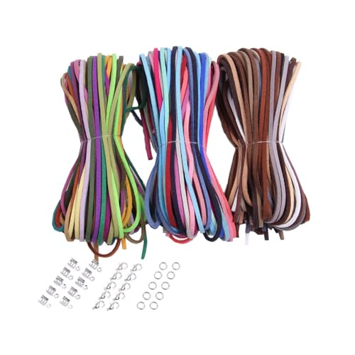 Lederschnur 1 Set Lederband Lederbänder Lederriemen Flaches Lederband Vintage Lederband Faux Wildleder Schnur Wildlederschnüre Lederhalsband Kunstleder Schnur für DIY Schmuck Handwerk Lederschnur 1 Set Lederband Lederbänder Lederriemen Flaches Lederband Vintage Lederband Faux Wildleder Schnur Wildlederschnüre Lederhalsband Kunstleder Schnur für DIY Schmuck Handwerk von CHTME