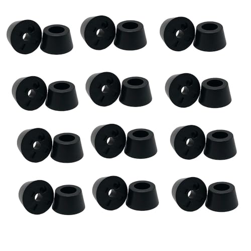 Möbelfüße 24 Stück Gummifüße Schwarz Möbelbeine Runde Gummifüße Füße für Möbel rutschfeste Möbeluntersetzer Sofa Gummipuffer Möbelfüße Möbelgleiter Schrankfüsse mit Metallunterlegscheibe Möbelfüße 24 Stück Gummifüße Schwarz Möbelbeine Runde Gummifüße Füße für Möbel rutschfeste Möbeluntersetzer Sofa Gummipuffer Möbelfüße Möbelgleiter Schrankfüsse mit Metallunterlegscheibe von CHTME