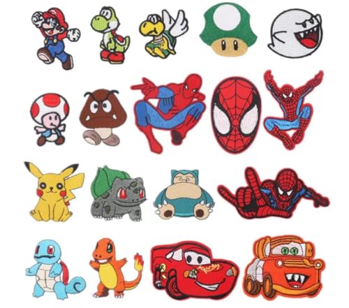 18 Stück Bügel Patches，Patches zum Aufbügeln，zum Aufnähen für T-Shirt Jeans Kleidung Hüte Taschen. von CHUANGOU