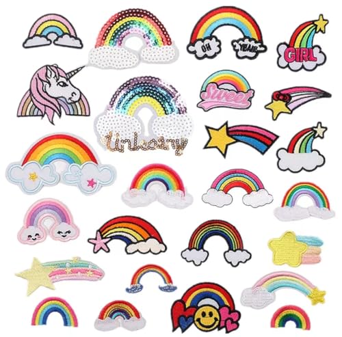 25 Stücke Patches Aufkleber,Regenbogen Patch Aufnäher,für Kleidung Dekoration DIY Handwerk. 25 Stücke Patches Aufkleber,Regenbogen Patch Aufnäher,für Kleidung Dekoration DIY Handwerk. von CHUANGOU
