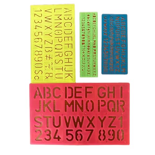 Set of 4 Plastic Letter Stencils, Alphabet Stencil, Letters, Small Number, Stencils Ruler Guide Set Set of 4 Plastic Letter Stencils, Alphabet Stencil, Letters, Small Number, Stencils Ruler Guide Set von CHUANGOU