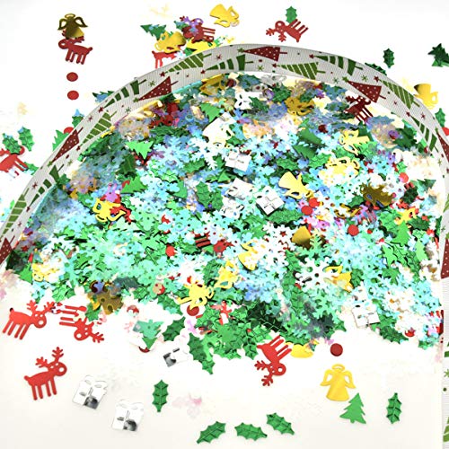 Weihnachten Party Konfetti Weihnachten Tischkonfetti Weihnachten Farbe Konfetti 60g von SYNYEY