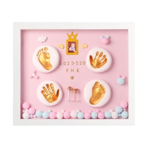 Handabdruck Fußabdruck Baby Fotorahmen Set für Neugeborene Mädchen Jungen, personalisiertes Geschenk, Fotoalbum Baby, Andenkenbox, Wanddekoration für Zimmer und Kinderzimmer,Haustier pfotenabdruck Handabdruck Fußabdruck Baby Fotorahmen Set für Neugeborene Mädchen Jungen, personalisiertes Geschenk, Fotoalbum Baby, Andenkenbox, Wanddekoration für Zimmer und Kinderzimmer,Haustier pfotenabdruck von CHUANSHI