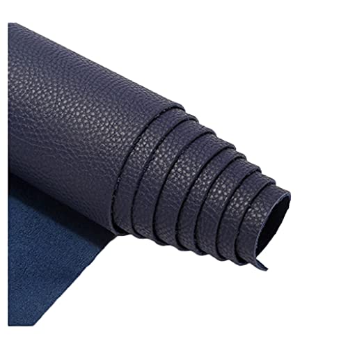 Kunstleder Polsterstoff Meterware FüR Möbel Sofa Stuhl Autos Polsterarbeiten Dekorationen DIY Basteln Nähen 138 cm Breit(Navy,1.38X1m) von CHUANTEN