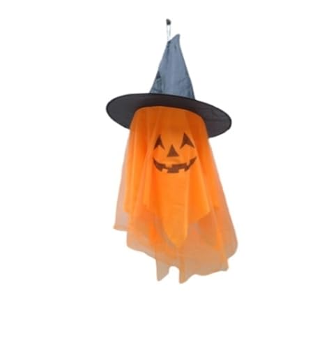 Hängende Geisterhüte Halloween-Dekorationen, Kürbis-Geister-Requisiten für Party, festliche Fotoautomaten-Hintergrunddekoration (orange) von CHUANYGU