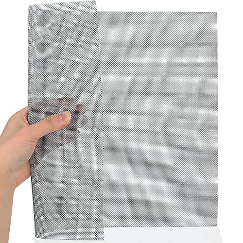 Maschendrahtgewebe aus Edelstahl 304, 50 x 100 cm, for Maschendraht, kein leicht rostendes Metall-Entlüftungsgitter for Grill, Veranda, Boden, Wand, 5 Maschen(14 Mesh) von CHUDOU