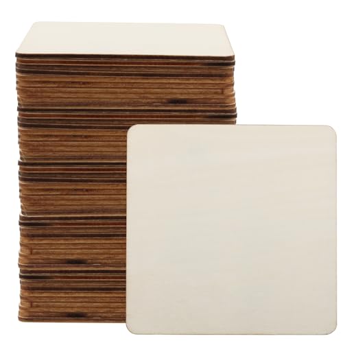 CHUEHKAK 50 Stück Quadratische Holzscheiben, Holzquadrate 10 x 10cm, 2,5mm Dicke Unvollendete Holzplatte zum Basteln, Holzausschnitte, Holz zum Lasern, Holzstücke Rechteckig, Holzstücke Quadrat CHUEHKAK 50 Stück Quadratische Holzscheiben, Holzquadrate 10 x 10cm, 2,5mm Dicke Unvollendete Holzplatte zum Basteln, Holzausschnitte, Holz zum Lasern, Holzstücke Rechteckig, Holzstücke Quadrat von CHUEHKAK