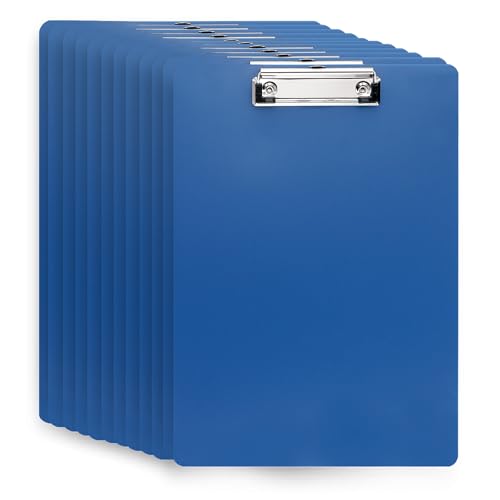 CHUENKUK 12 Stück Klemmbrett A4, 31,5 x 22,5cm Blau Schreibplatte aus Kunststoff, Klemmbretter A4 für Büro und Schule Schreibbrett CHUENKUK 12 Stück Klemmbrett A4, 31,5 x 22,5cm Blau Schreibplatte aus Kunststoff, Klemmbretter A4 für Büro und Schule Schreibbrett von CHUENKUK