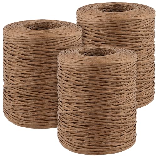 CHUENKUK 3 x 200m Papierdraht, Ø1mm Papierkordel, Papierdraht Natur, Papier Eisendraht zum DIY Hochzeitsstrauß Verpackung Blumengesteck, Dunkelbraun CHUENKUK 3 x 200m Papierdraht, Ø1mm Papierkordel, Papierdraht Natur, Papier Eisendraht zum DIY Hochzeitsstrauß Verpackung Blumengesteck, Dunkelbraun von CHUENKUK