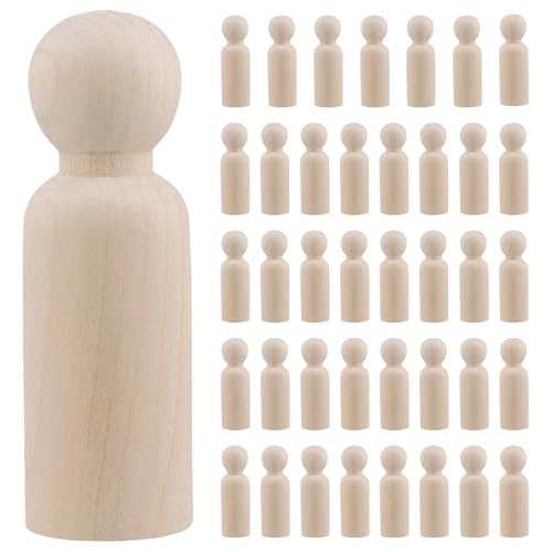 CHUENKUK 40 Stück Holzfiguren zum Bemalen 9 cm, Holzblock zum Bemalen Basteln für DIY Handwerk CHUENKUK 40 Stück Holzfiguren zum Bemalen 9 cm, Holzblock zum Bemalen Basteln für DIY Handwerk von CHUENKUK