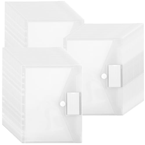 CHUENKUK 60 Stück A4 Dokumententasche, Plastik A4 Transparent Dokumententasche mit Etiketten, Dokumentenmappe A4 Zum Abheften Für Dokumente Wird Gespeichert, Papier CHUENKUK 60 Stück A4 Dokumententasche, Plastik A4 Transparent Dokumententasche mit Etiketten, Dokumentenmappe A4 Zum Abheften Für Dokumente Wird Gespeichert, Papier von CHUENKUK