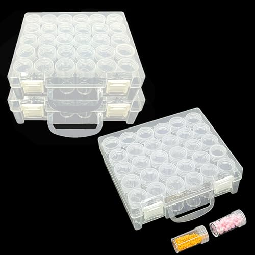 CHUIFAI 3 Stück 17x15x5,2 cm Diamond Painting Aufbewahrungsbox, 30 Dosen Diamond Painting Zubehör Boxen, Sortimentsbox Diamant Painting Behälter mit Aufkleber für Kleinteile Nägel Perlen Strasssteine CHUIFAI 3 Stück 17x15x5,2 cm Diamond Painting Aufbewahrungsbox, 30 Dosen Diamond Painting Zubehör Boxen, Sortimentsbox Diamant Painting Behälter mit Aufkleber für Kleinteile Nägel Perlen Strasssteine von CHUIFAI