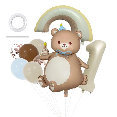 9 Stück Bär Geburtstagsdeko 1 Jahr Junge CHUNLINLAODA Bären Ballons Geburtstagsdeko 1 Jahr Bär Ballon 1 Geburtstag Junge Mädchen Regenbogen Ballon Deko 1 Geburtstag Bär Folienballon (Mehrfarbig 1) 9 Stück Bär Geburtstagsdeko 1 Jahr Junge CHUNLINLAODA Bären Ballons Geburtstagsdeko 1 Jahr Bär Ballon 1 Geburtstag Junge Mädchen Regenbogen Ballon Deko 1 Geburtstag Bär Folienballon (Mehrfarbig 1) von CHUNLINLAODA