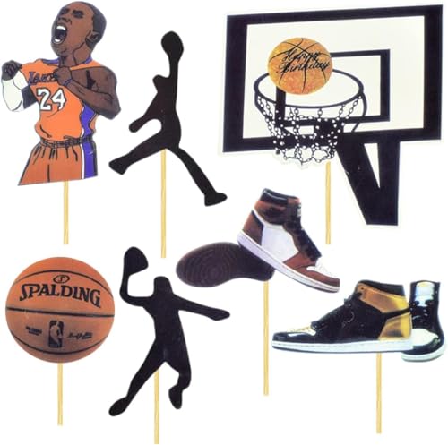 CHUNLINLAODA Basketball Tortendeko, 7 Stück Basketball Cake Topper Basketball Happy Birthday zum Geburtstag Cake Topper Geburtstag Party Deko Party Supplies Dekor Gefälligkeiten CHUNLINLAODA Basketball Tortendeko, 7 Stück Basketball Cake Topper Basketball Happy Birthday zum Geburtstag Cake Topper Geburtstag Party Deko Party Supplies Dekor Gefälligkeiten von CHUNLINLAODA